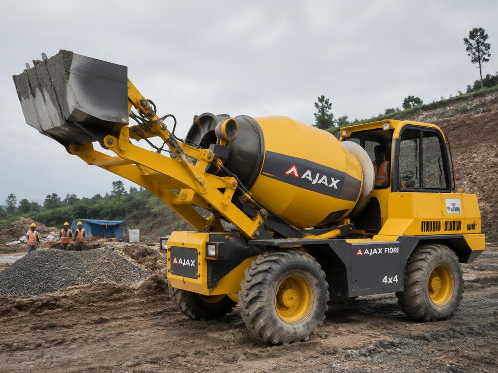 Self Loading Concrete Mixer